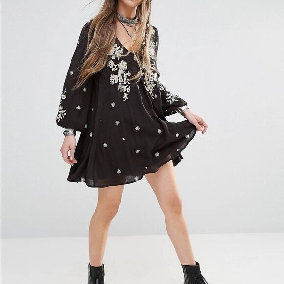 Free People | Revolve Sweet Tennessee Embroidered Mini Dress | S - Picture 2 of 9